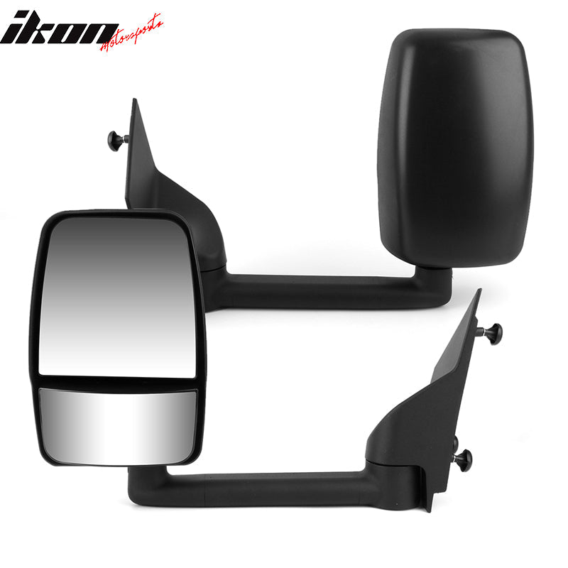2003-2017Â Chevy Express GMC Savana Side View Tow Mirrors Textured
