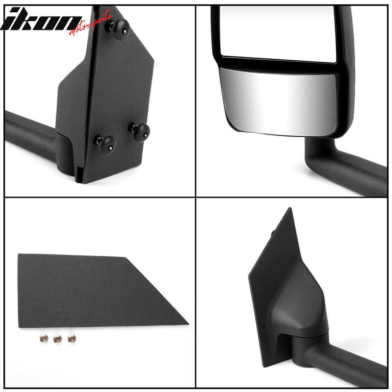 2003-2017Â Chevy Express GMC Savana Side View Tow Mirrors Textured