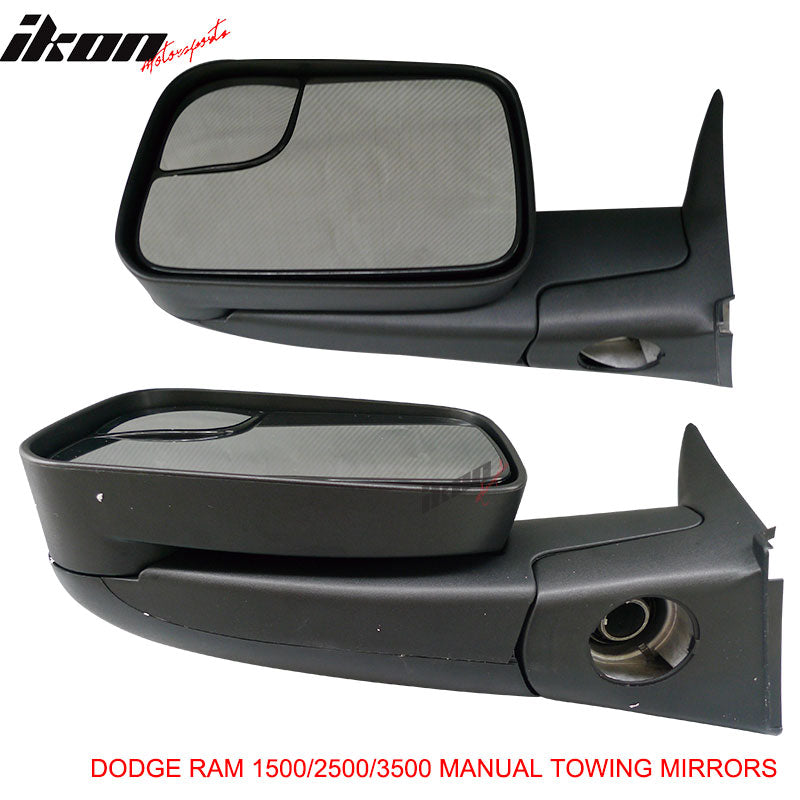1994-2001Â Dodge Ram 1500 1994-2002 2500 3500 Towing Mirrors &Bracket