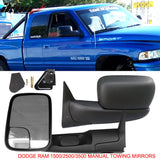 1994-2001Â Dodge Ram 1500 1994-2002 2500 3500 Towing Mirrors &Bracket
