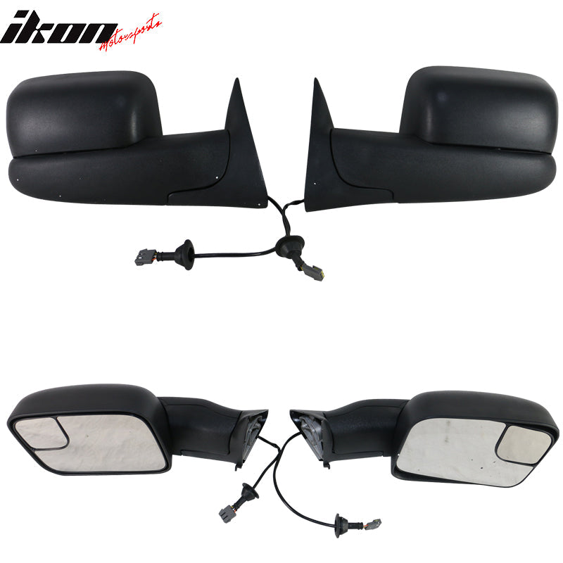 1994-2002Â Ram 1500 2500 3500 Towing Side View Tow Mirrors Power 2PC