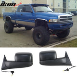 1998-2001Â Ram 1500 2500 3500 Side View Tow Mirrors Power Heated 2PC