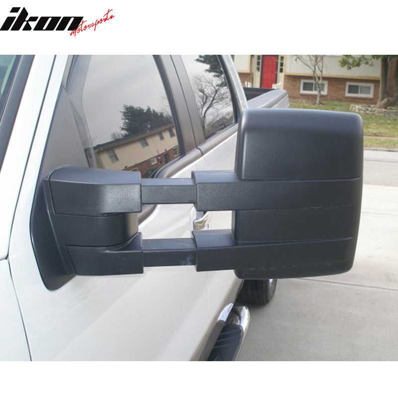 2007-2014Â F150 Tow Mirrors Power Heated Turn Signal Puddle Light 2PC