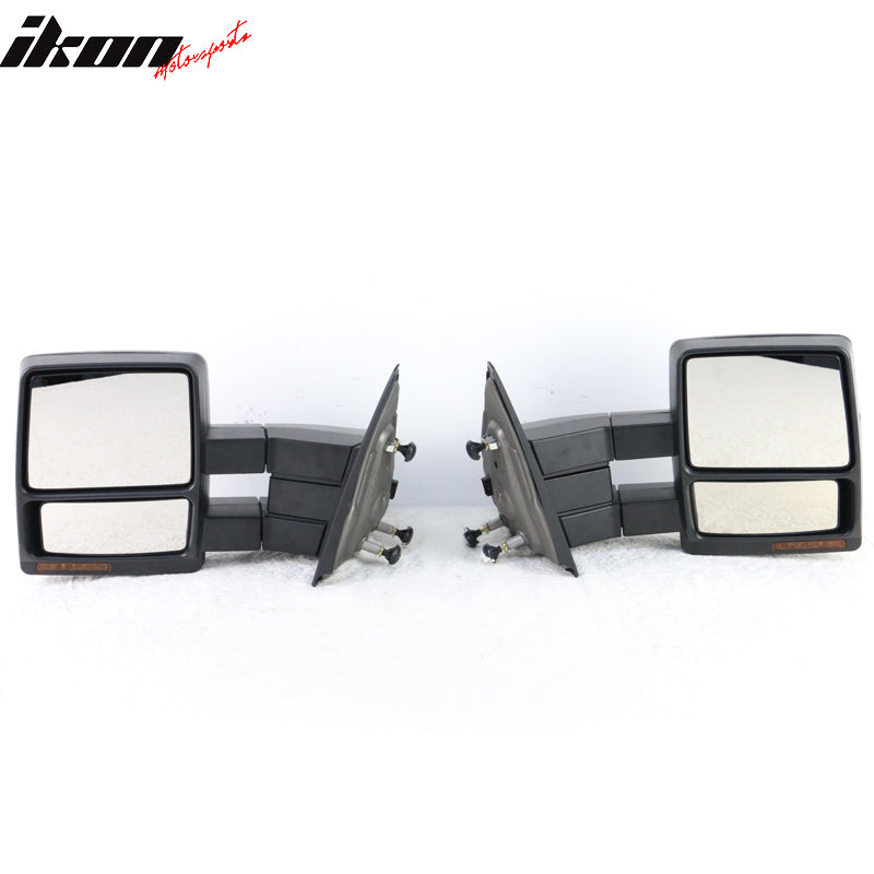 2007-2014Â F150 Tow Mirrors Power Heated Turn Signal Puddle Light 2PC