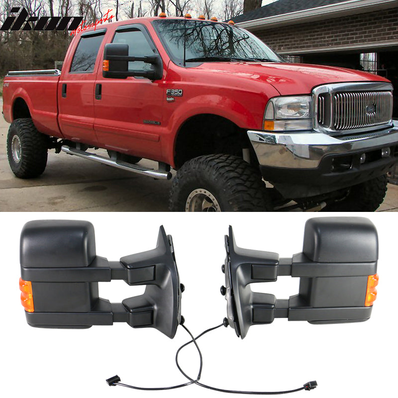 1999-2015Â Ford F250 F350 F450 F550 Super Duty Rear View Towing Mirrors