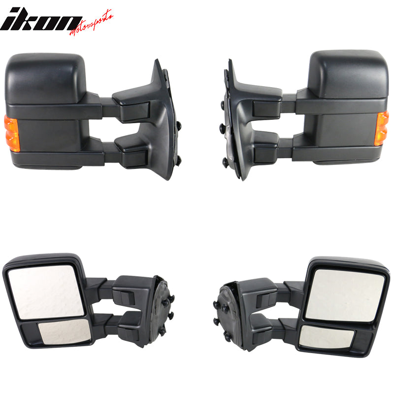 1999-2015Â Ford F250 F350 F450 F550 Super Duty Rear View Towing Mirrors