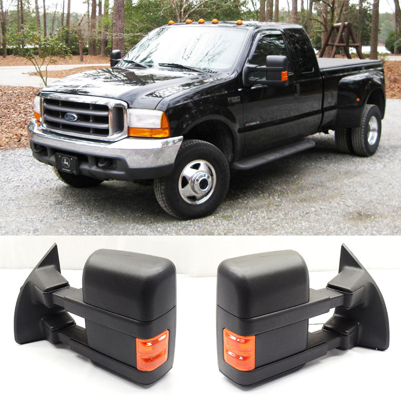 1999-2007Â F250 Side View Towing Mirror Power Dual Arm Pair Non Heated
