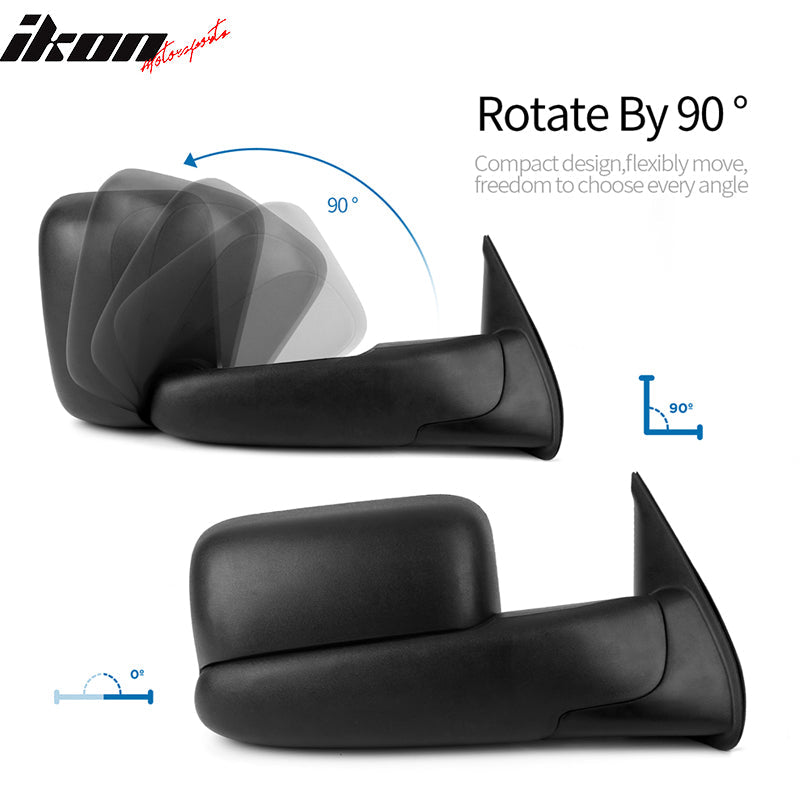 2005-2015Â Toyota Tacoma Side View Towing Mirrors Power Heated 2PC