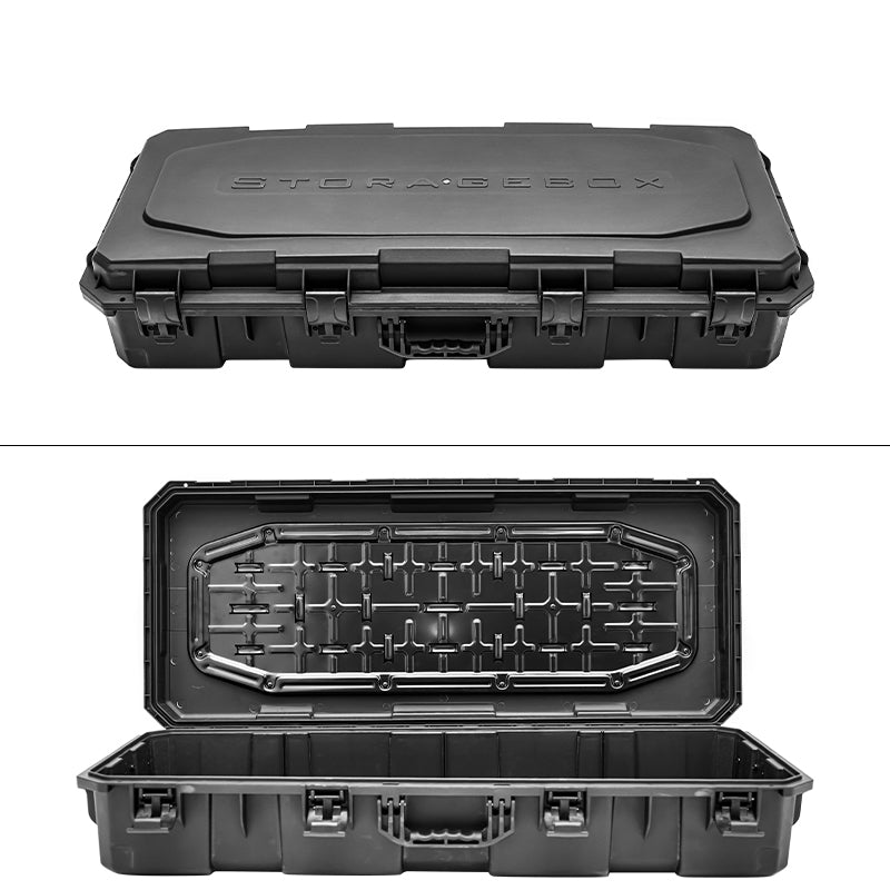 45X22X10" Universal Pickup Truck Tool Box Storage Case Black PP - 120L