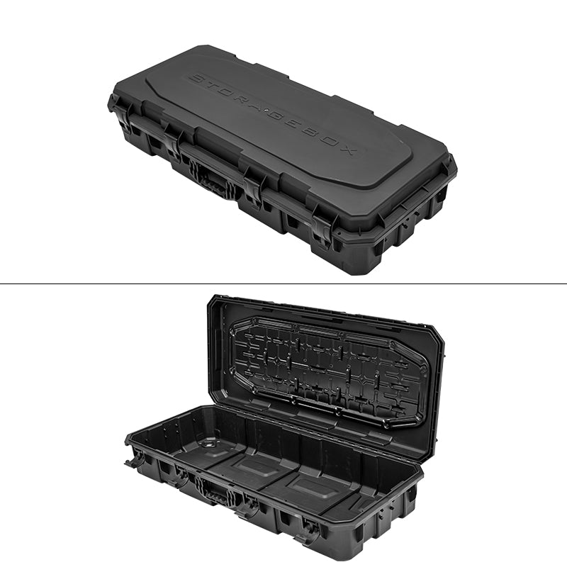 45X22X10" Universal Pickup Truck Tool Box Storage Case Black PP - 120L