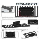 45X22X10" Universal Pickup Truck Tool Box Storage Case Black PP - 120L