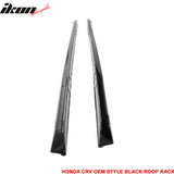 2012-2016 Honda CRV Black Roof Rack Cross Bar Side Rail Set 4PCS ABS