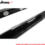 2012-2016 Honda CRV Black Roof Rack Cross Bar Side Rail Set 4PCS ABS