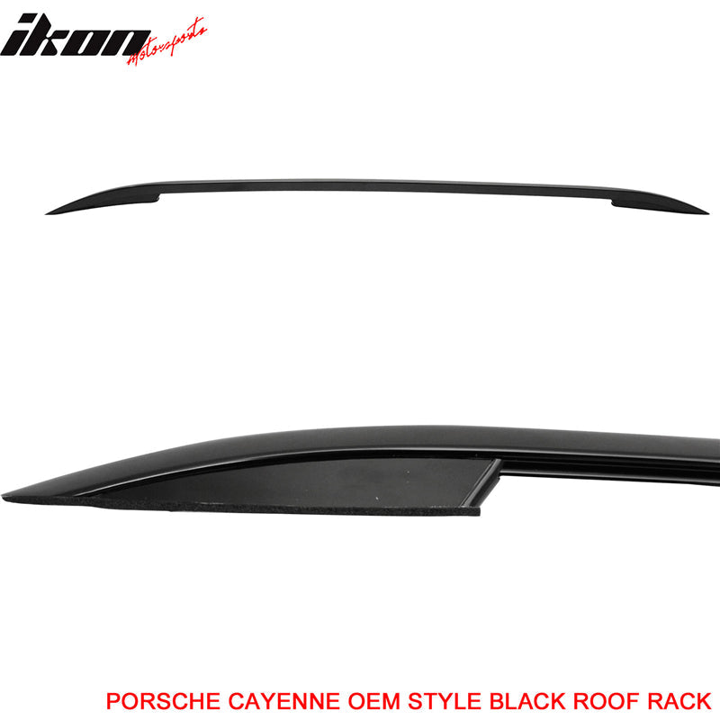 2011-2016 Porsche Cayenne OE Style Black Roof Rack Cross Bar Aluminum