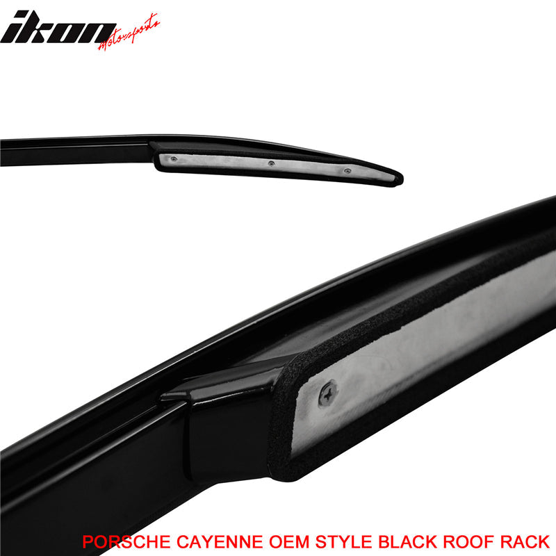 2011-2016 Porsche Cayenne OE Style Black Roof Rack Cross Bar Aluminum