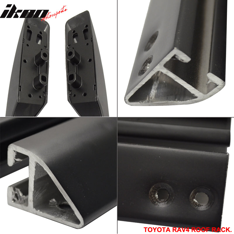 2006-2012 Toyota RAV-4 OE Style Black Roof Rack Cross Bar Aluminum