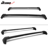 2012-2016 Honda CRV Black Roof Rack Cross Bar Side Rail Set 4PCS ABS