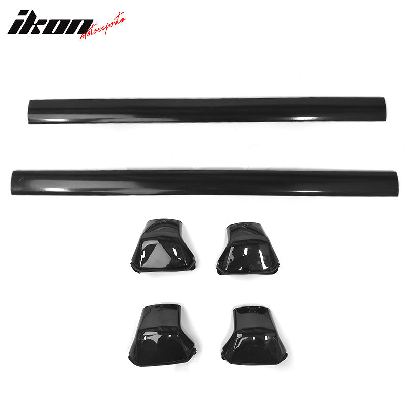 2012-2016 Honda CRV Black Roof Rack Cross Bar Side Rail Set 4PCS ABS