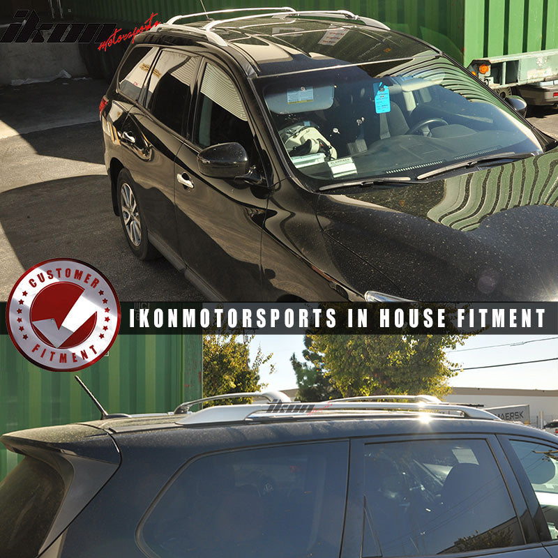 2013-2020 Nissan Pathfinder OE Silver Roof Rack Cross Bar Aluminum