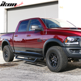 2009-2023 Dodge Ram 2500 3500 IKON V1 Black Running Boards Solid Steel