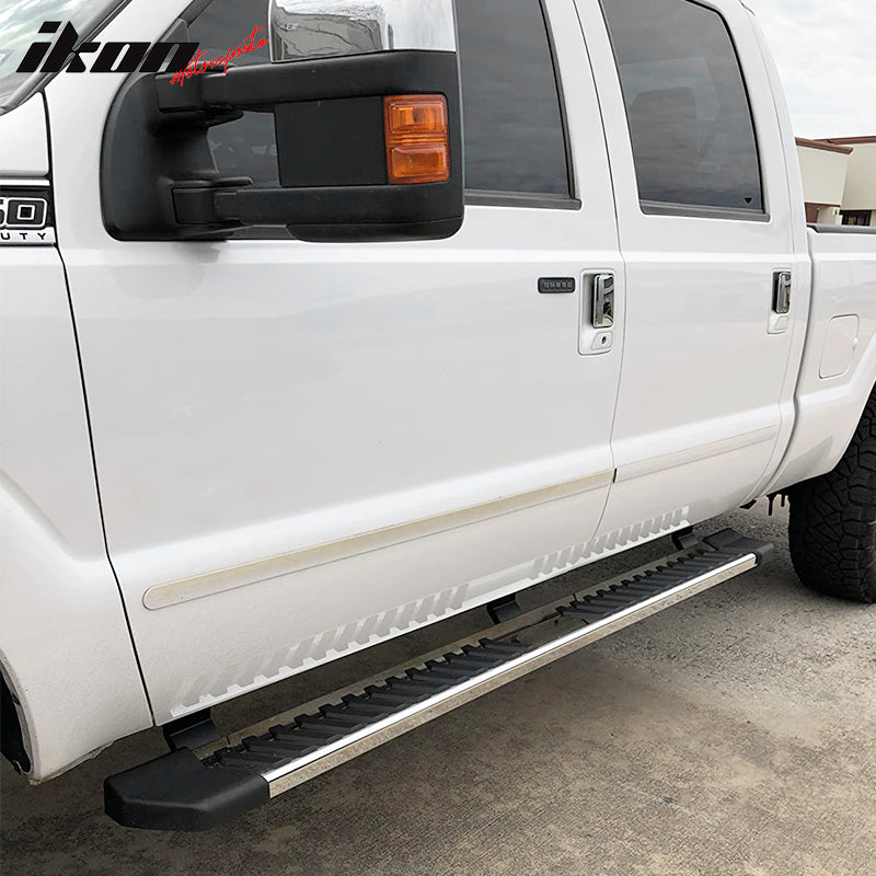 1999-2016 Ford F-250 Super Duty V Type Running Boards Stainless Steel