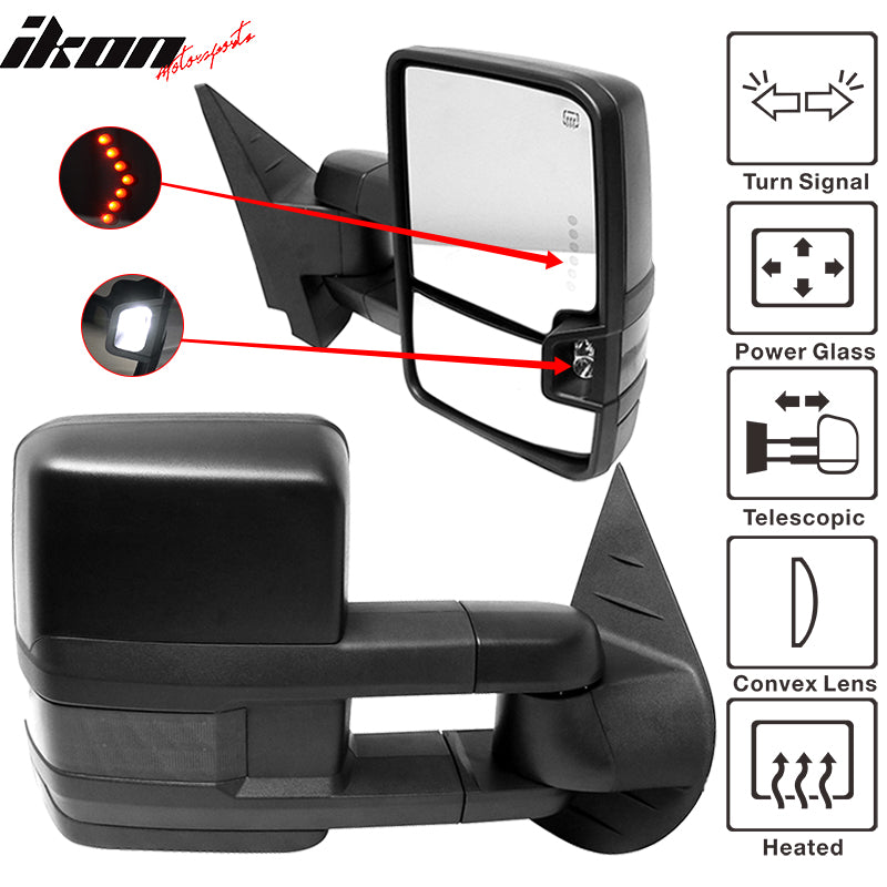 2007-2014Â Silverado Tow Mirrors Power Heated Signal Arrow Light