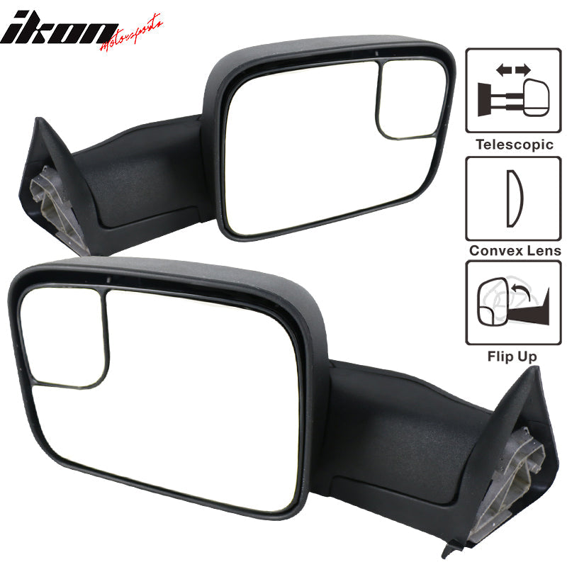 1994-2001Â Dodge Ram 1500 1994-2002 2500 3500 Towing Mirrors &Bracket