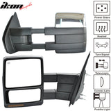 2009-2014Â F150 Tow Mirrors Power Heated Turn Signalddle Light Chrome