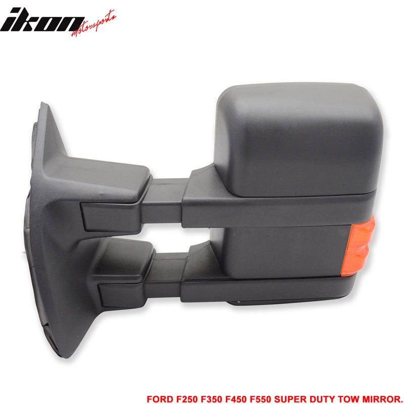 2003-2007Â Ford F250 Side View Tow Mirrors Ext Power Heated Turn Light