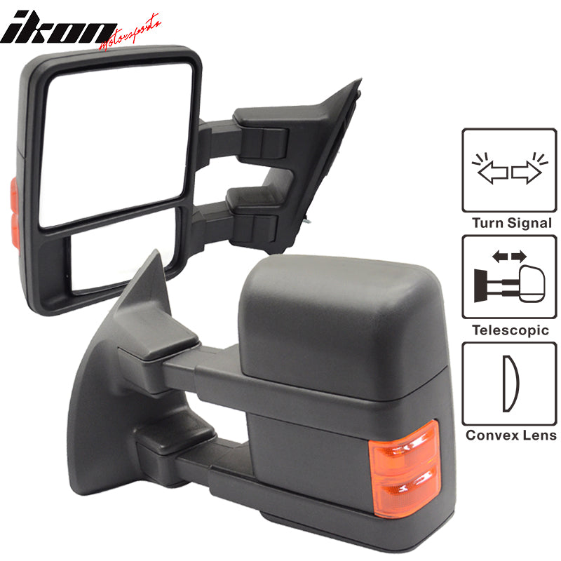 1999-2015Â Ford F250 F350 F450 F550 Super Duty Rear View Towing Mirrors