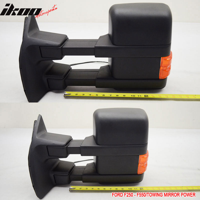 2003-2007Â Ford F250 Side View Tow Mirrors Ext Power Heated Turn Light