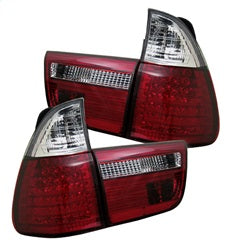 Spyder BMW X5 00-06 4 pc. LED Tail Lights Red/Clear