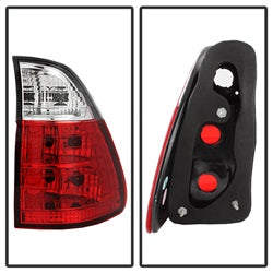 Spyder BMW X5 00-06 4 pc. Euro Style Tail Lights Red/Clear