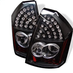 Spyder Chrysler 300 05-07 Black LED Tail Lights