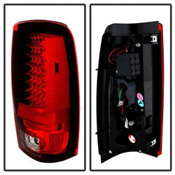 Spyder Chevy Silverado 1500/2500 03-06 and 2007 Silverado Classic ( Does Not Fit Stepside ) LED Tail Lights - Red Clear