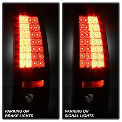 Spyder Chevy Silverado 1500/2500 03-06 and 2007 Silverado Classic ( Does Not Fit Stepside ) LED Tail Lights - Red Clear
