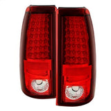 Spyder Chevy Silverado 1500/2500 03-06 and 2007 Silverado Classic ( Does Not Fit Stepside ) LED Tail Lights - Red Clear