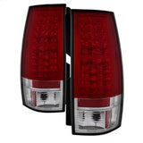 Spyder Chevrolet Suburban 1500/Suburban 2500/Tahoe/Yukon/Yukon XL 1500/Yukon XL 2500 07-14 Red/Clear LED Tail Lights