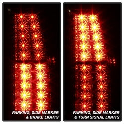 Spyder Chevrolet Suburban 1500/Suburban 2500/Tahoe/Yukon/Yukon XL 1500/Yukon XL 2500 07-10,14 Smoke LED Tail Lights