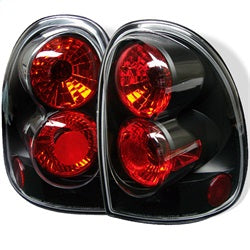 Spyder Chrysler Town & Country/Caravan/Durango/Grand Caravan/Grand Voyager/Voyager 96-00 Black Euro Style Tail Lights