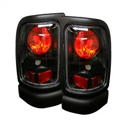 Spyder Dodge Ram 1500/Ram 2500/Ram 3500 94-01 w/Amber Lens Euro Style Tail Lights Black