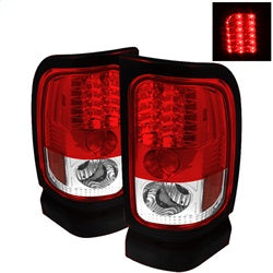 Spyder Dodge Ram 1500/Ram 2500/Ram 3500 94-01 Red/Clear LED Tail Lights