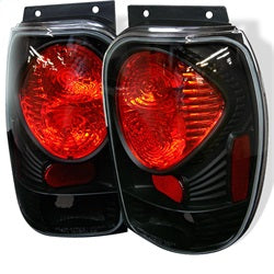 Spyder Ford Explorer/Explorer (Stripped Chassis)/Mountaineer 98-01 Black Euro Style Tail Lights