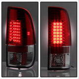 Spyder Ford F-150/F-250 Super Duty/F-350 Super Duty/F-450 Super Duty 97-03 Red/Clear LED Tail Lights