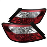 Spyder Honda Civic 06-08 Red/Clear LED Tail Lights