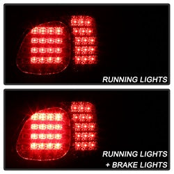 Spyder Lexus GS300/GS400 98-05 4 pc. w/Trunk Piece LED Tail Lights Red/Clear