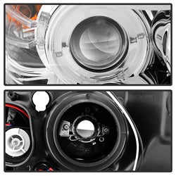 Spyder Signature BMW 323i/325i/325xi/328i/328xi/330i/330xi/335i/335xi 06-08 Chrome Halo Amber Projector Headlights