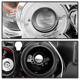 Spyder Signature BMW 323i/325i/325xi/328i/328xi/330i/330xi/335i/335xi 06-08 Chrome Halo Amber Projector Headlights