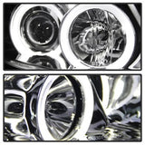 Spyder Signature BMW 323i/325i/325xi/328i/328xi/330i/330xi/335i/335xi 06-08 Chrome Halo Amber Projector Headlights