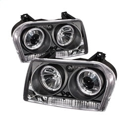 Spyder Signature Chrysler 300 05-08 Black Halo LED Projector Headlights